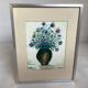Petit tableau bouquet de fleurs huile sur carton signée