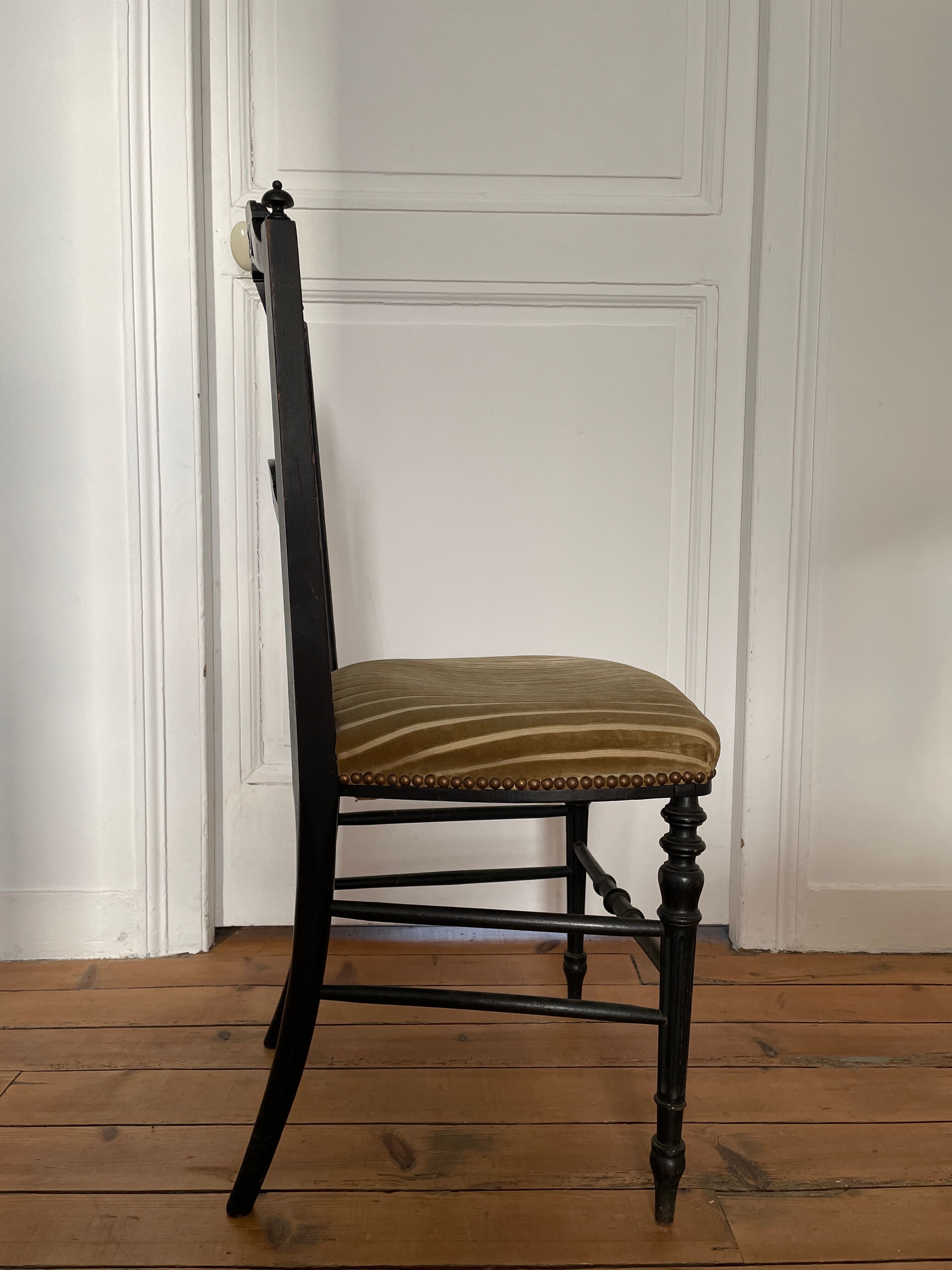 Series of 3 antique chairs Napoleon III