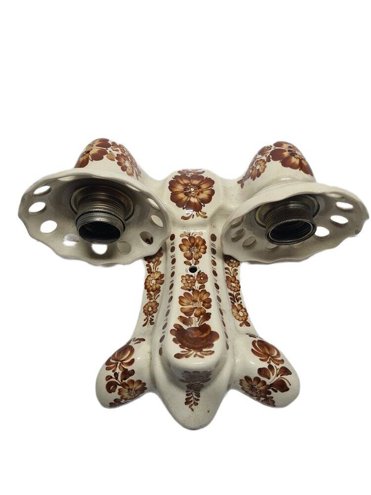 2-armed wall lamp from Włocławek, Poland, 1970s