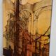 Acrylique  "éléments architecturaux gothiques "