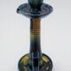 Art Nouveau - Flemish Art Pottery Candlestick - Flame Glaze Technique