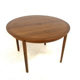Scandinavian walnut dining table, Sweden, 1960