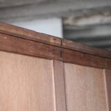 Art Deco wooden wardrobe with mirror