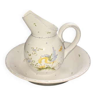 Vase Moustiers workshop A.Baratta (A.B)