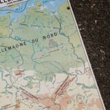 Old MDI Map of Germany Vintage Physical and Political.