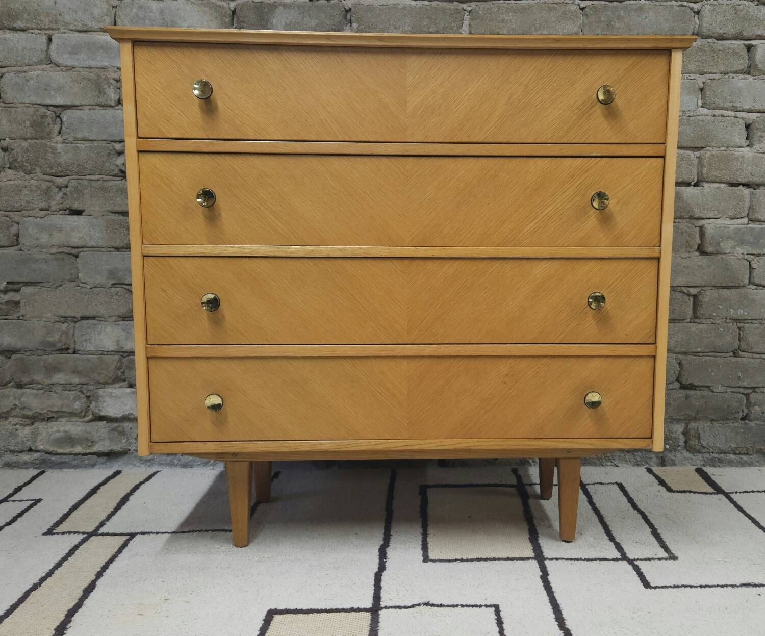 Commode 4 tiroirs année 1970 vintage