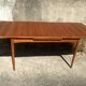 Extendable dining table with vintage 60s teak extensions