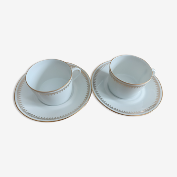 Duo tasse à moka porcelaine de Sologne larcheveque 5