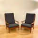 Pair of Scandinavian armchairs by Edvard Valentinsen for Fraska, Denmark 1960s.