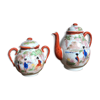 Teapot and sugar bowl