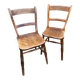Paire de chaises de ferme anglaises XIX e