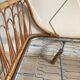 Bed bench into rattan vintage 1960