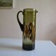 Modernist blown glass pitcher with geometric decoration 1970