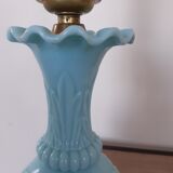 Sky blue opaline lamp foot