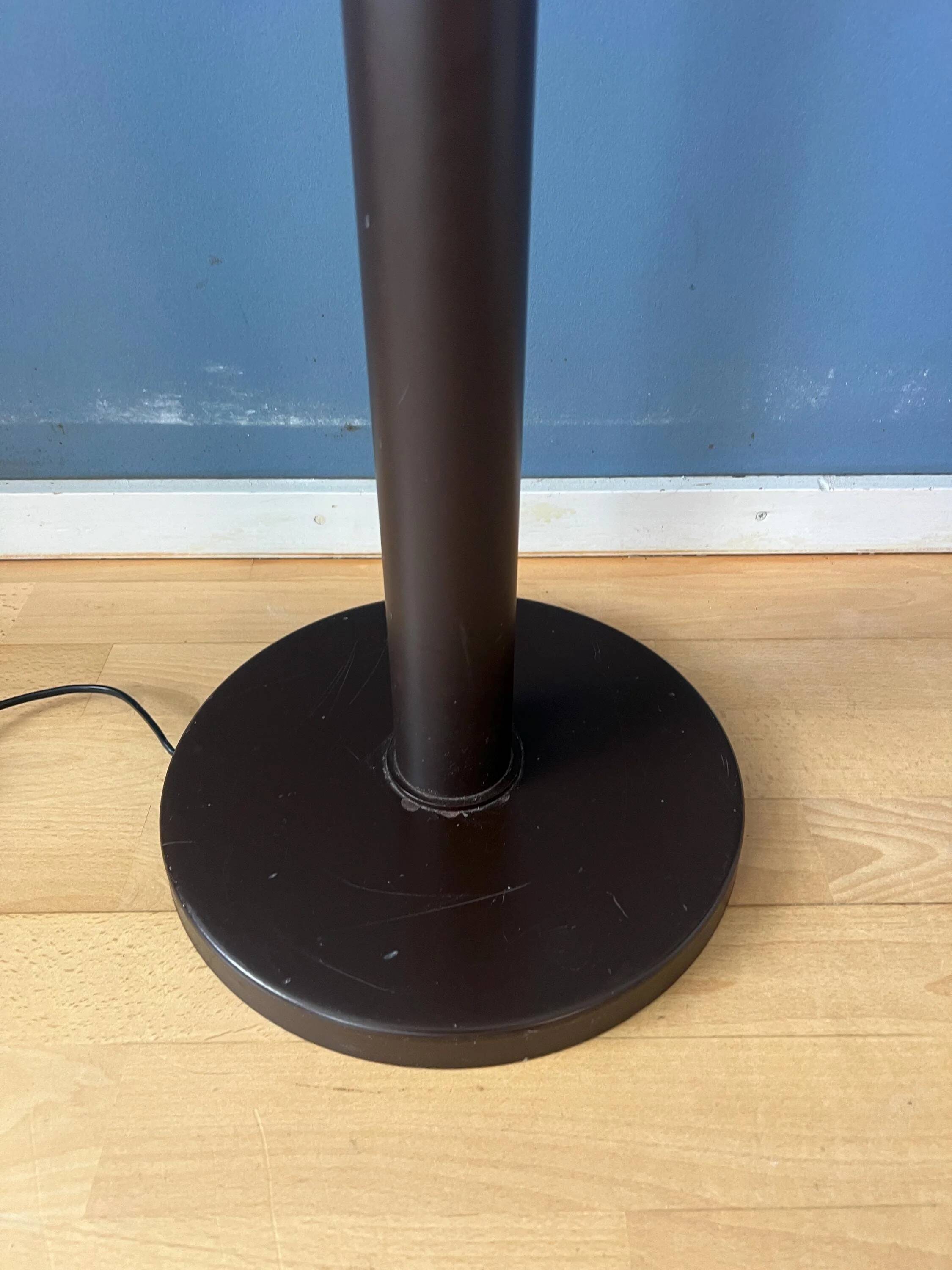 Vintage mushroom floor lamp in brown acrylic glass