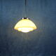 Art Deco opaline pendant with chromes suspension. 1930/40's
