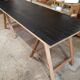 Table de ferme sur tréteaux