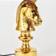 Sculptural Hollywood Regency table lamp in the shape of a horse from the 1970s.