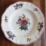 lot of 5 deep plates Sarreguemines Agreste