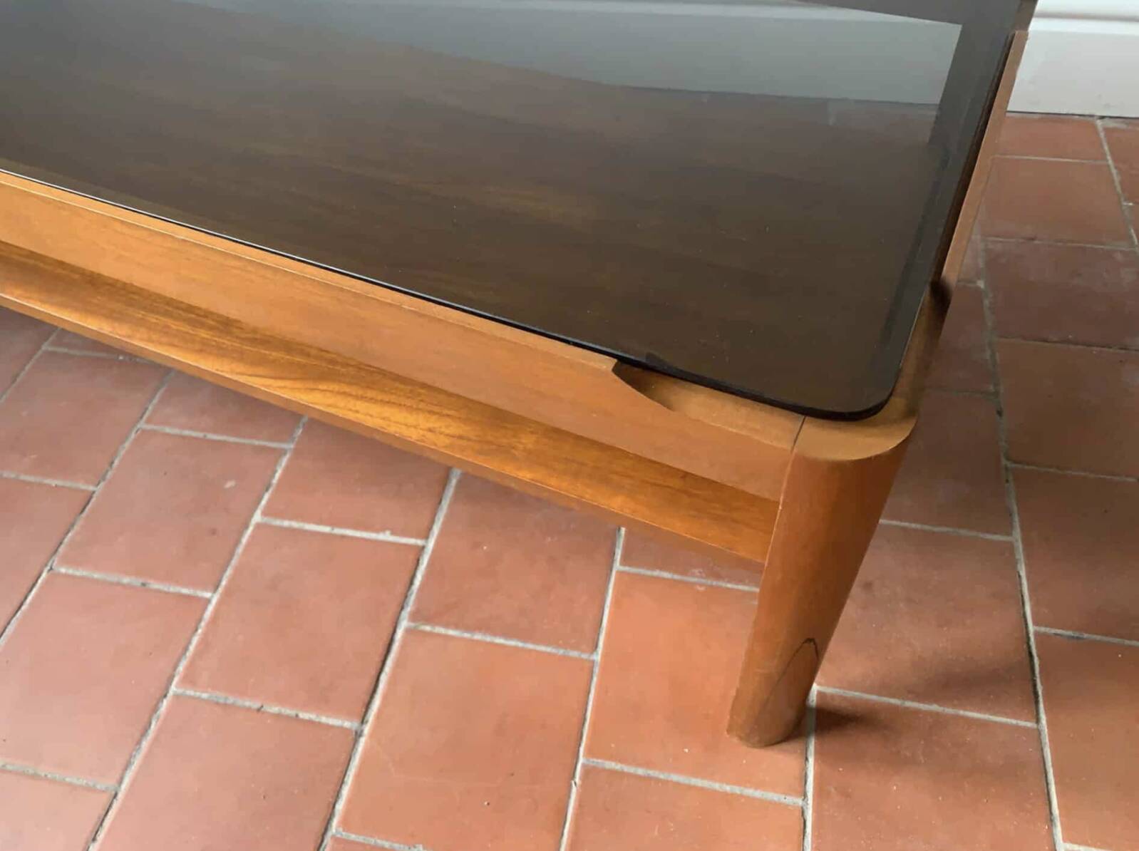 1960/70s Mid-Century vintage solid teak coffee table by Myer