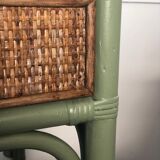 Rattan dressing table with mirror