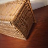 Small wicker suitcase basket 1900