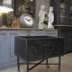 Factory trolley in polished metal 1950