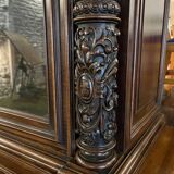 Pair of 2-part glass-fronted bookcases