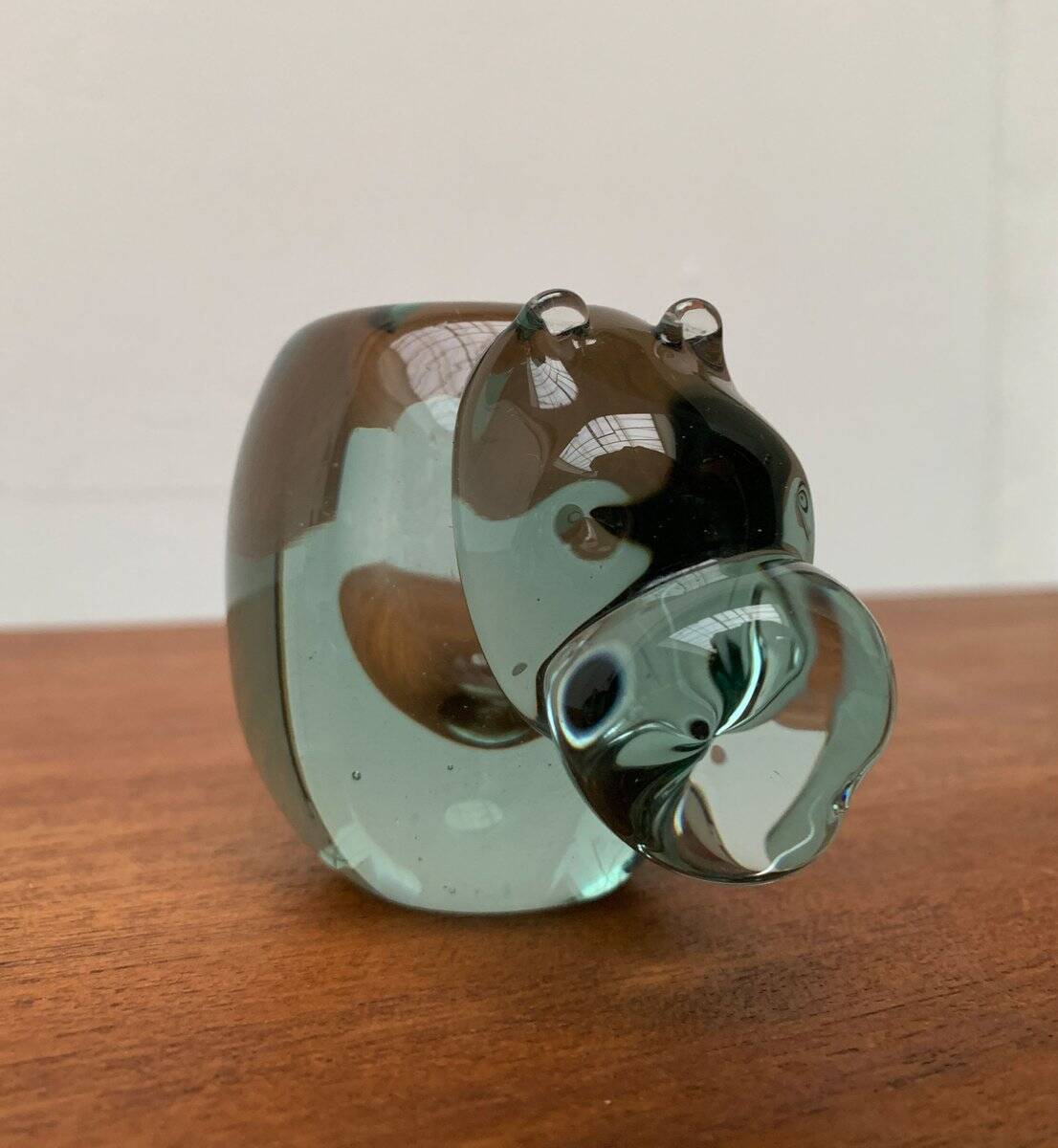 Vintage handmade African glass animal candle holders from Ngwenya Glass, set of 2.