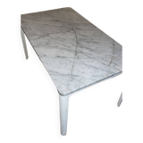 White marble base table