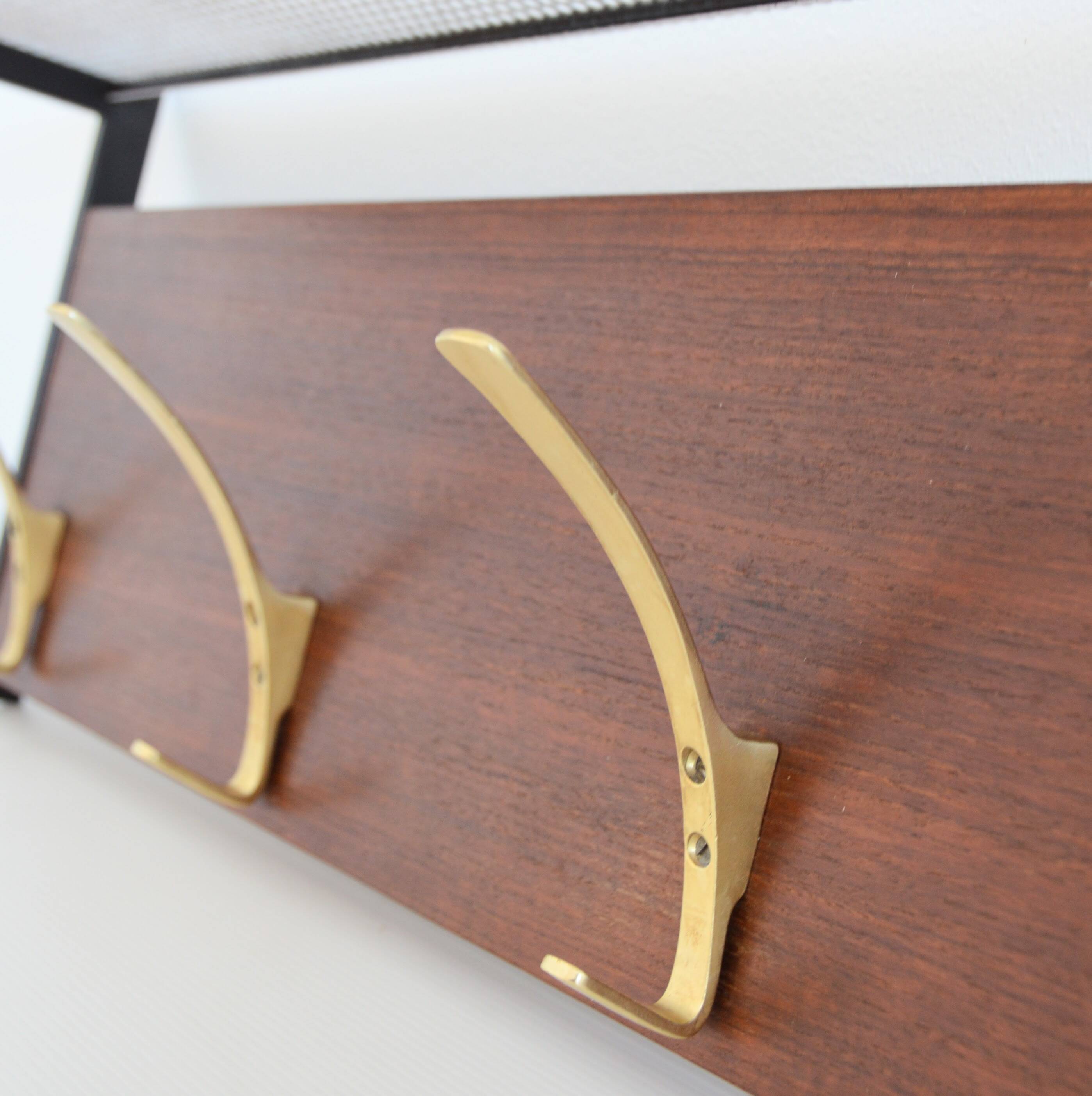 Vintage 1950s coat rack / hat rack