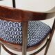Paire de fauteuils Thonet style Art Déco jacquard restaurés