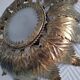 Vintage sun ceiling or wall light, antique sunburst light fixture