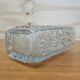 Vintage glass vase bubble texture (Hermanova Hut, 1968)