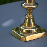 Two modern brass candlesticks
