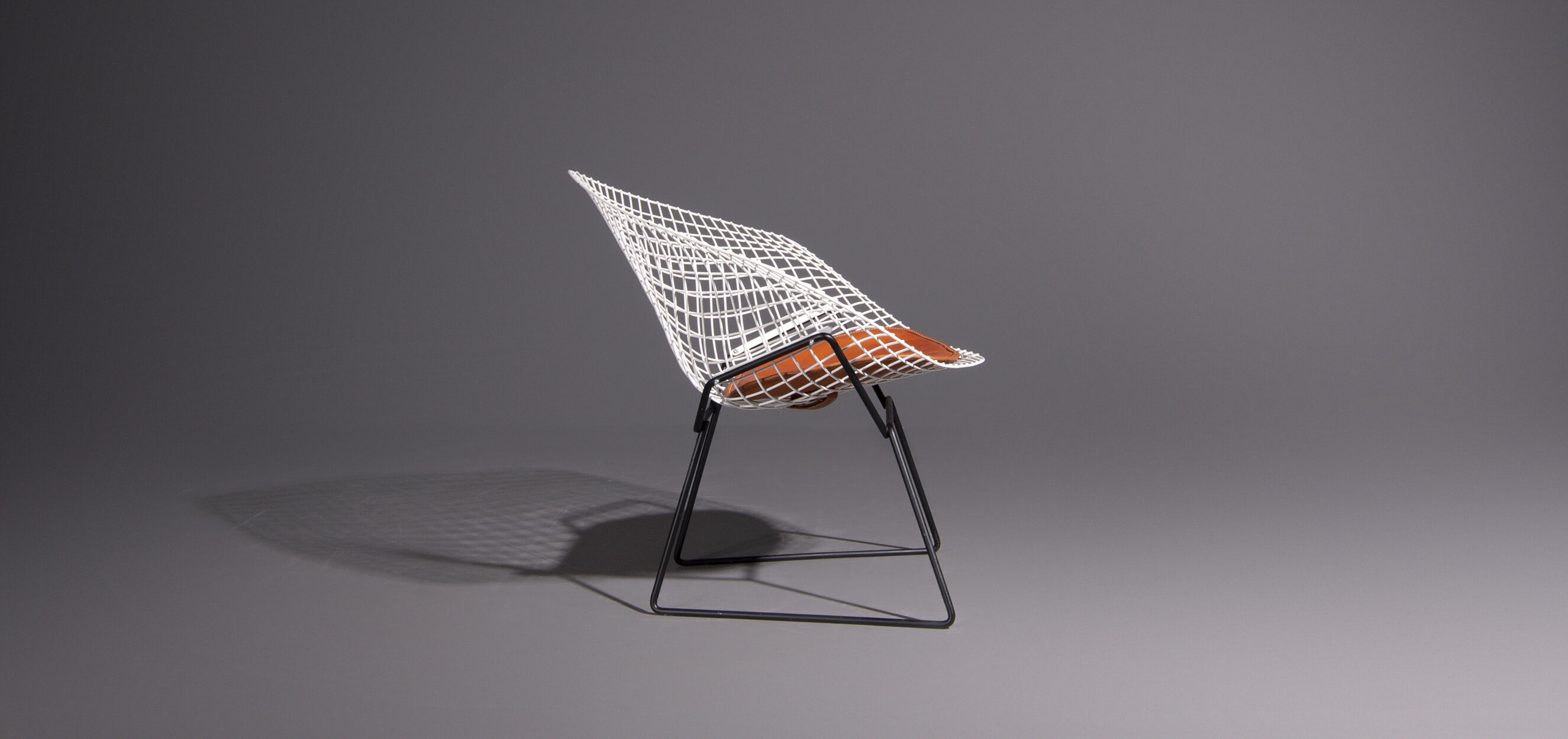 Diamond armchair with ottoman by Harry Bertoia for Knoll International