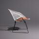 Diamond armchair with ottoman by Harry Bertoia for Knoll International