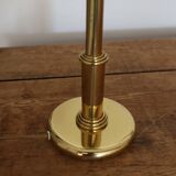 Vintage opaline brass table lamp