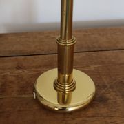 Lampe à poser vintage opaline laiton