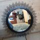 Miroir ancien en fer forgé Chaty Vallauris