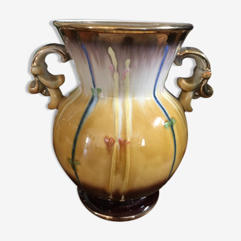 Numbered porcelain and enamel vase
