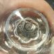 Set of 8 large crystal champagne glasses