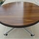 VINTAGE round coffee table in metal and wood