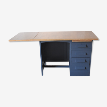 Old wooden desk with extensions