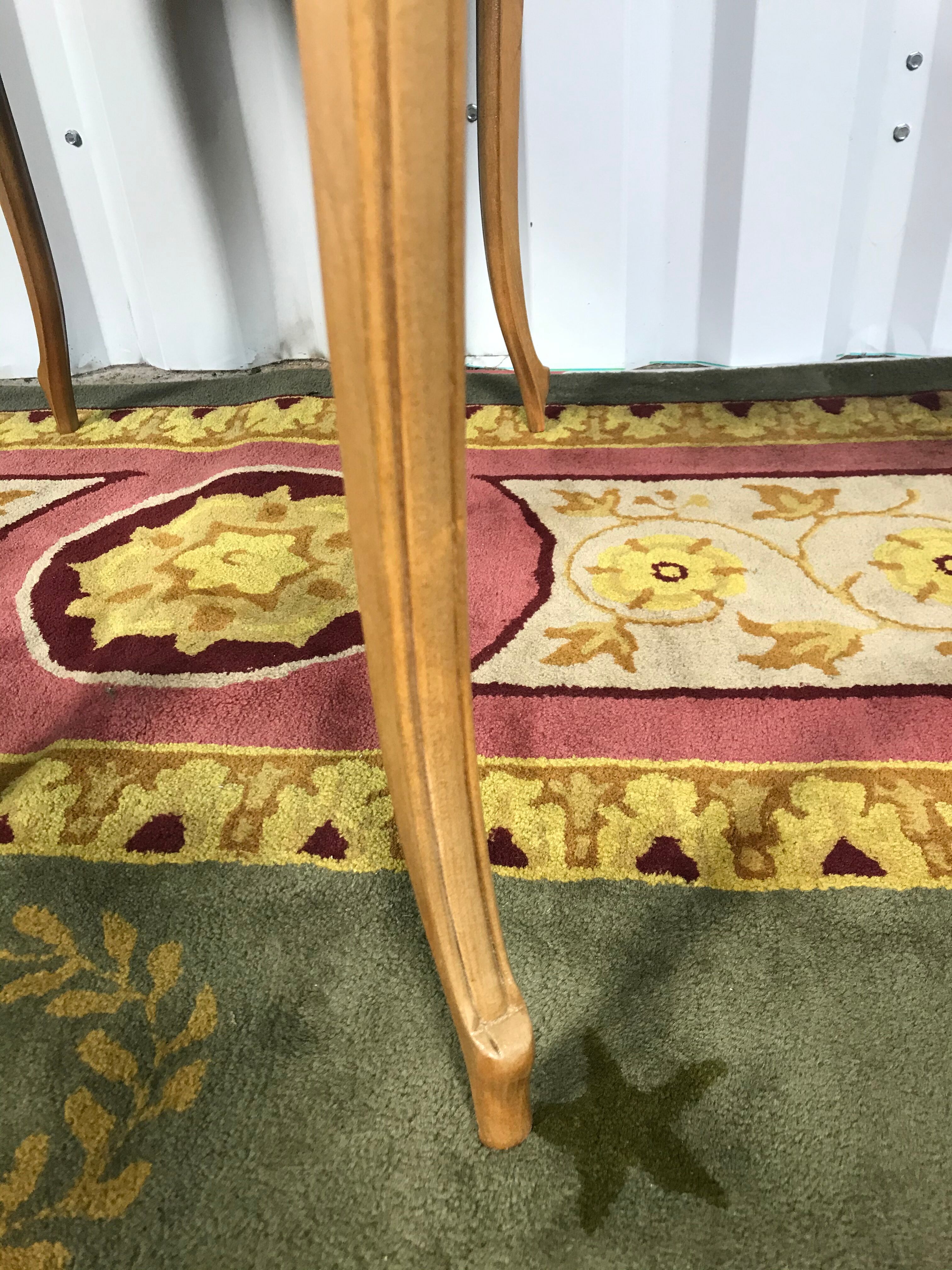 Louis XV-style tea table in renovated marquetry