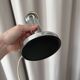 Vintage modernist lamp in chrome – minimalist design