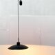 Postmodern vintage pendant lamp with counterweight by Metalarte, 1980s.