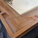 Mirror design art deco in wood geometric shape 58x84cm