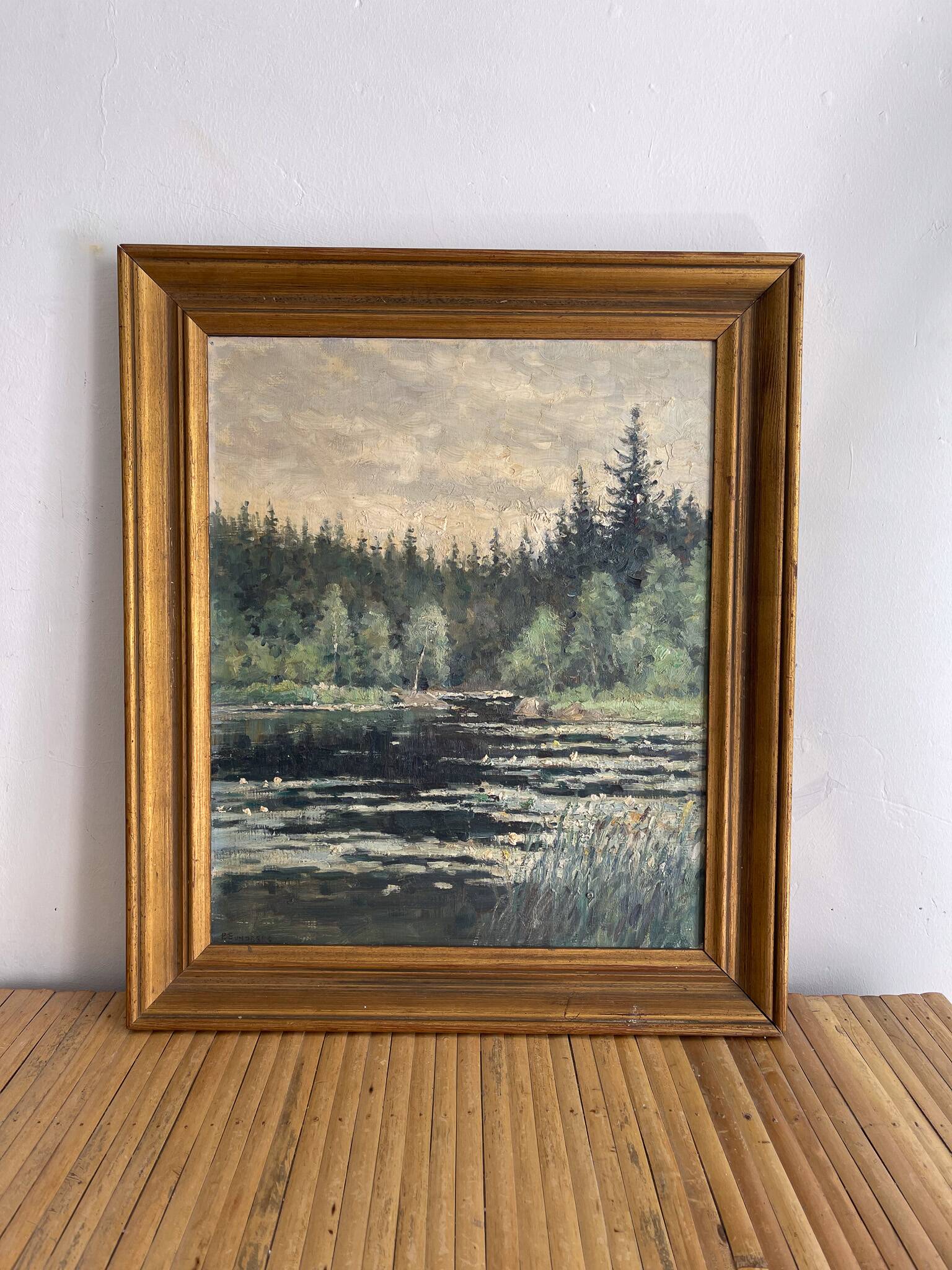 Swedish oil painting landscape Per Sundberg (konstnär)