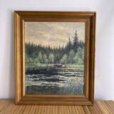 Swedish oil painting landscape Per Sundberg (konstnär)